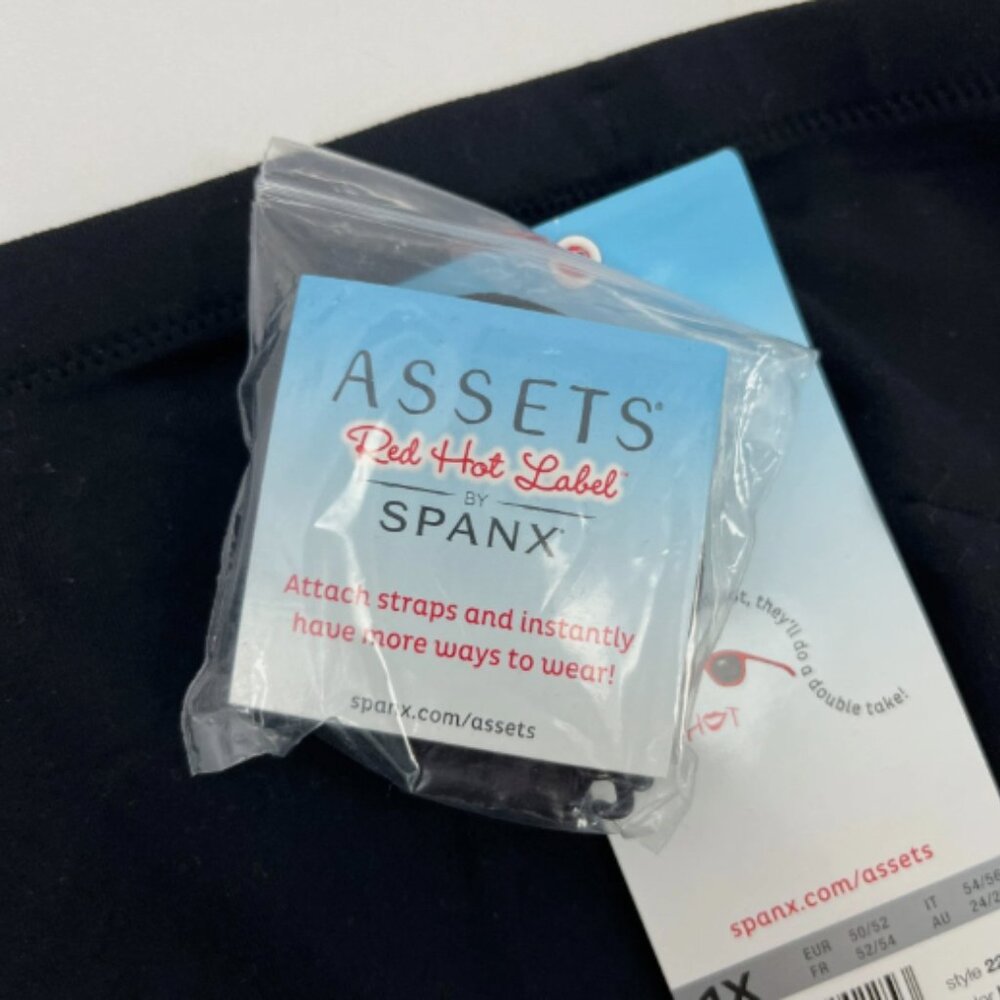 Spanx NWT Assets Red Hot Label Black Sleek Slimmers Full Slip Convertible 1X - Picture 9 of 14
